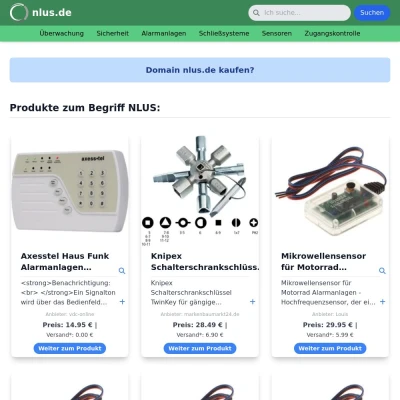 Screenshot nlus.de