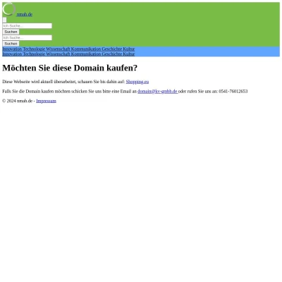 Screenshot nmah.de