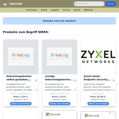 Screenshot nmrr.de