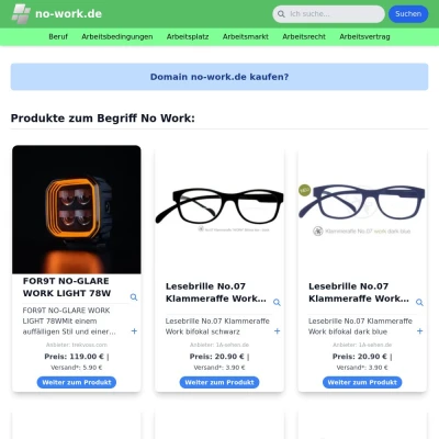 Screenshot no-work.de