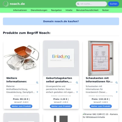 Screenshot noach.de