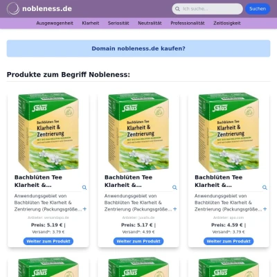 Screenshot nobleness.de