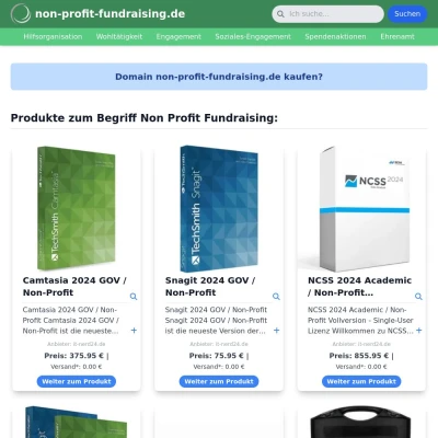 Screenshot non-profit-fundraising.de