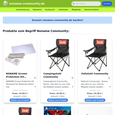 Screenshot noname-community.de