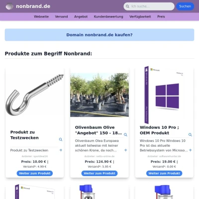 Screenshot nonbrand.de