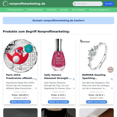 Screenshot nonprofitmarketing.de