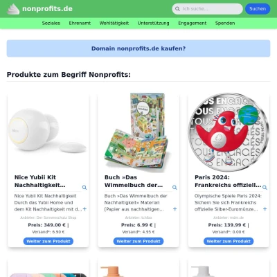 Screenshot nonprofits.de