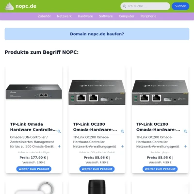 Screenshot nopc.de