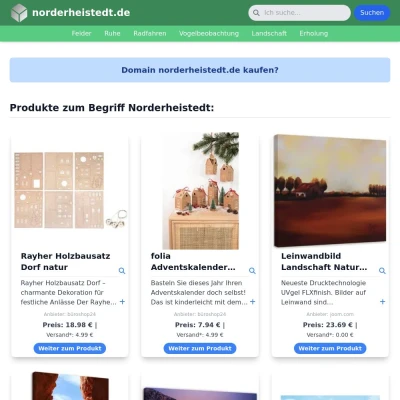 Screenshot norderheistedt.de