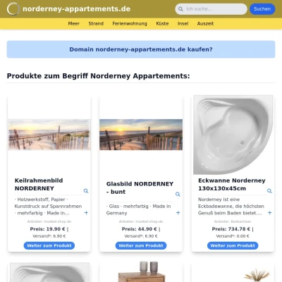 Screenshot norderney-appartements.de