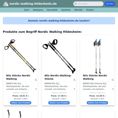 Screenshot nordic-walking-hildesheim.de