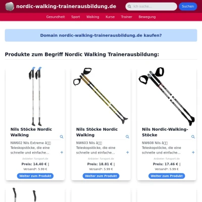 Screenshot nordic-walking-trainerausbildung.de