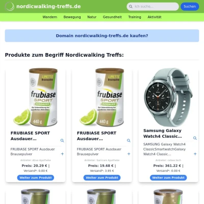 Screenshot nordicwalking-treffs.de