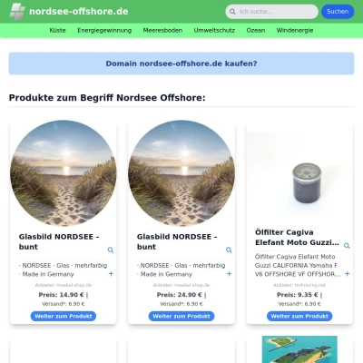 Screenshot nordsee-offshore.de