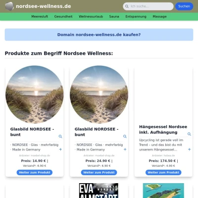 Screenshot nordsee-wellness.de