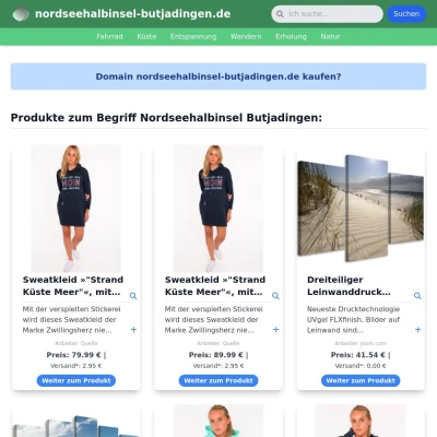 Screenshot nordseehalbinsel-butjadingen.de