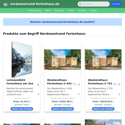 Screenshot nordseestrand-ferienhaus.de