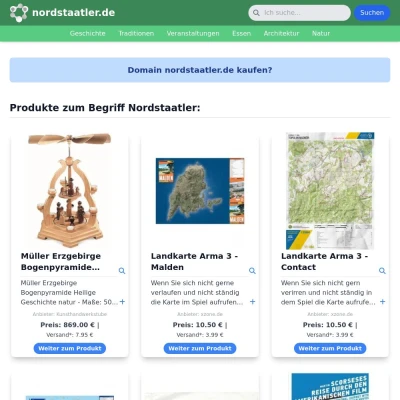 Screenshot nordstaatler.de