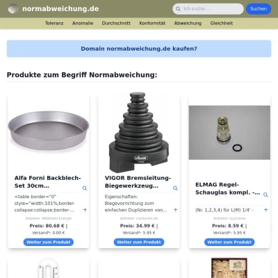 Screenshot normabweichung.de