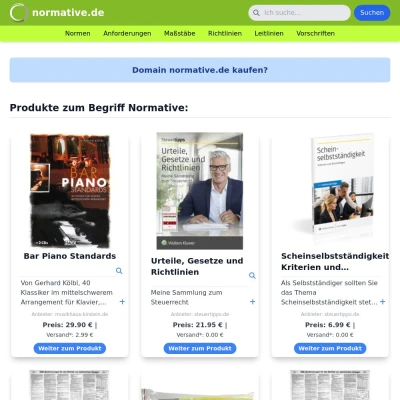 Screenshot normative.de