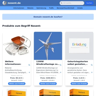 Screenshot nosent.de