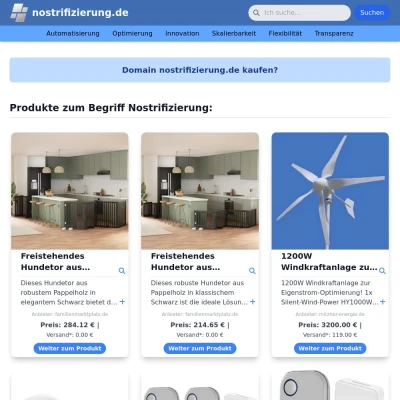 Screenshot nostrifizierung.de