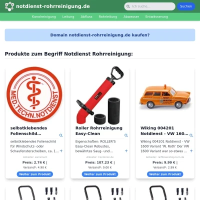 Screenshot notdienst-rohrreinigung.de
