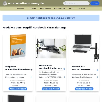 Screenshot notebook-finanzierung.de