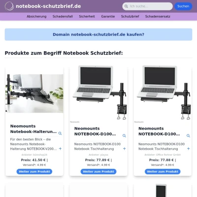 Screenshot notebook-schutzbrief.de