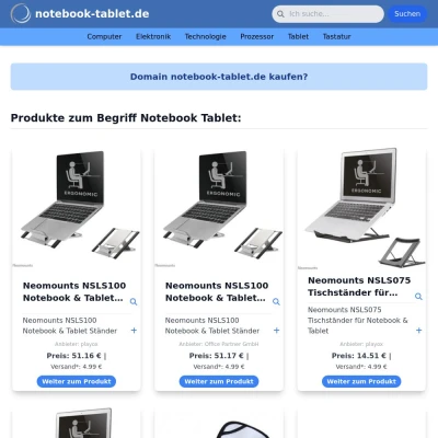 Screenshot notebook-tablet.de