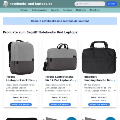 Screenshot notebooks-und-laptops.de