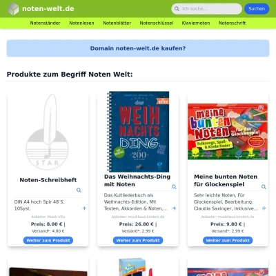 Screenshot noten-welt.de