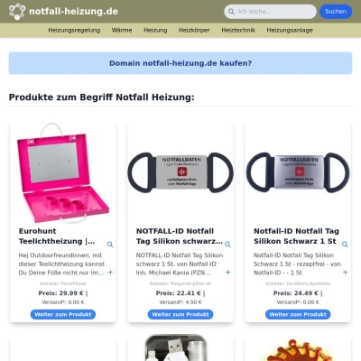 Screenshot notfall-heizung.de