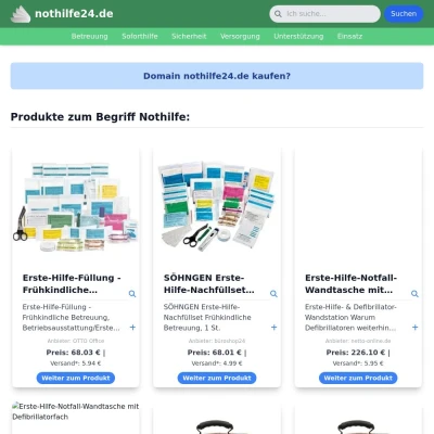 Screenshot nothilfe24.de