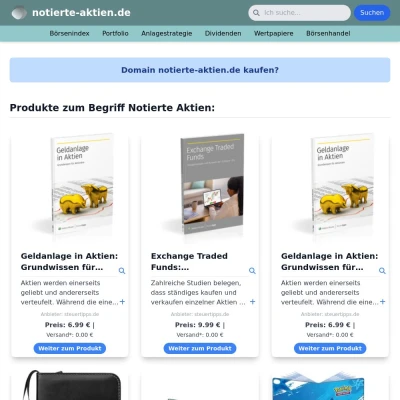 Screenshot notierte-aktien.de