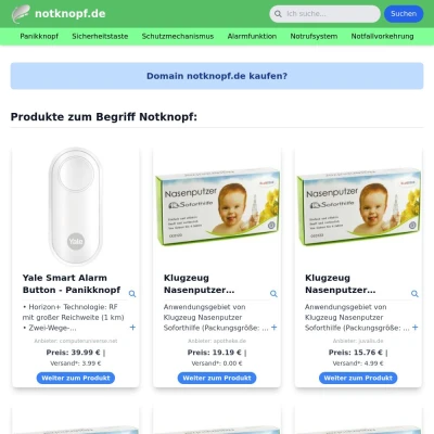 Screenshot notknopf.de