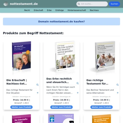 Screenshot nottestament.de