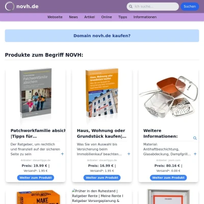 Screenshot novh.de