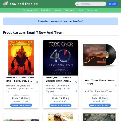 Screenshot now-and-then.de