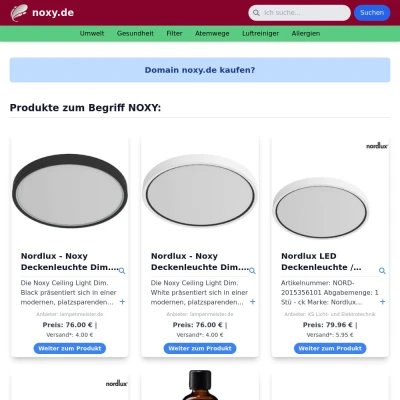 Screenshot noxy.de