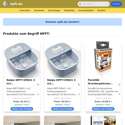 Screenshot npft.de