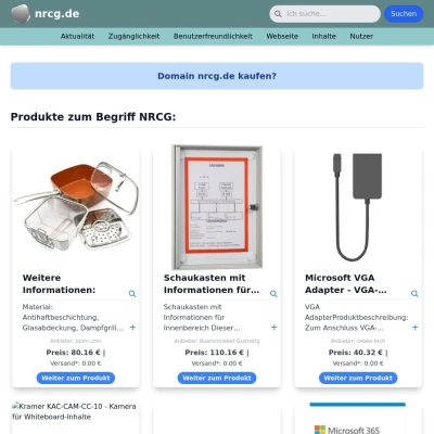 Screenshot nrcg.de