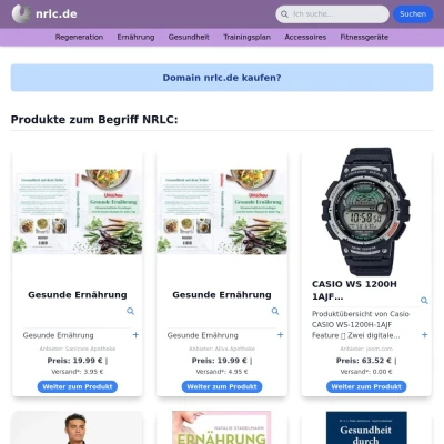 Screenshot nrlc.de