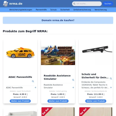 Screenshot nrma.de