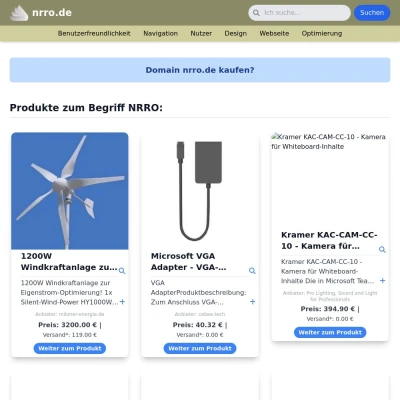 Screenshot nrro.de