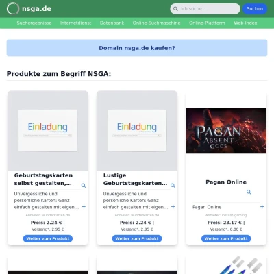Screenshot nsga.de
