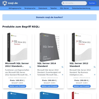 Screenshot nsql.de
