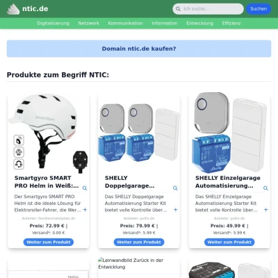 Screenshot ntic.de