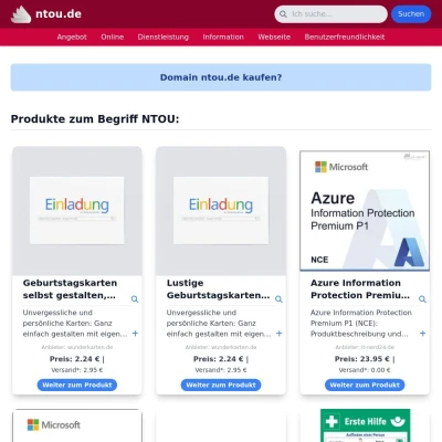 Screenshot ntou.de