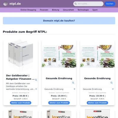 Screenshot ntpl.de